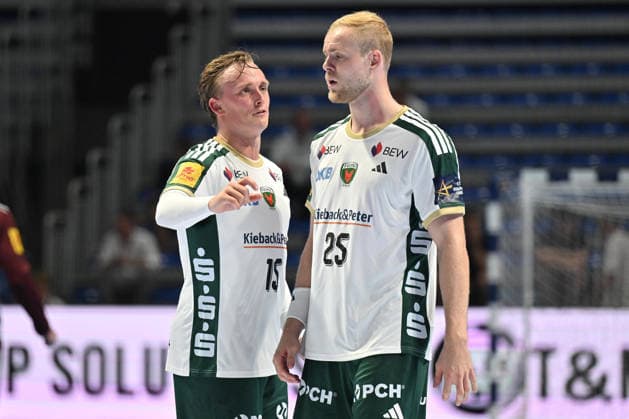 PARTIZAN vs FUCHSE BERLIN Tobias Schjolberg Grondahl Tobias Sjolberg Grondal and Matthes Langhoff Mates Langhof handball Partizan vs Fuschse Berlin EHF Champions league at Aleksandar Nikolic Pionir arena, Belgrade 10.09.2026 Foto: HANDBALL, PARTIZAN, FUCHSE BERLIN, EHF CHAMPIONS LEAGUE Belgrade Aleksandar Nikolic Pionir arena Serbia Copyright: xMarkoxMetlas xMNxPressx