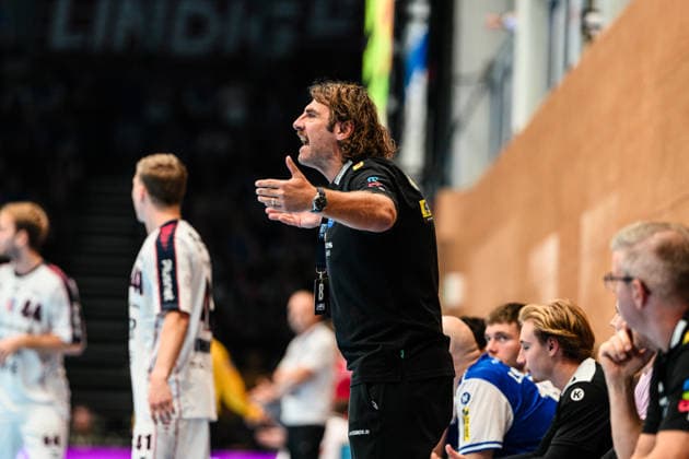Sebastian Hinze, ThSV Eisenach, Coach (GER), ThSV Eisenach vs. SG BBM Bietigheim, 1st Opel Handball Bundesliga, Handball, Matchday 4, 2026–2027 Season, 7:00 p.m., September 10, 2026 GER, ThSV Eisenach vs. SG BBM Bietigheim, 1st Opel Handball Bundesliga, Handball, Matchday 4, 2026–2027 season, 7:00 p.m., September 10, 2026, Eisenach Copyright: xMartinxHerbstx