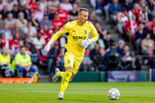EINDHOVEN Shakhtar Donetsk goalkeeper Dmytro Riznyk during the UEFA Champions League match between PSV and Shakhtar Donetsk at Philips Stadion on September 10, 2026, in Eindhoven, the Netherlands. Photo by DeFodi Images