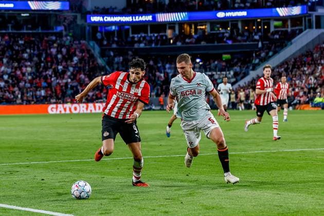 EINDHOVEN , 10-09-2026 , Philips stadium, season 2026 2027 , UEFA Champions League football , match between PSV and Shakhtar Donetsk, picture shows PSV player Ricardo Pepi PSV - Shakhtar Donetsk  x206827468x Copyright:
