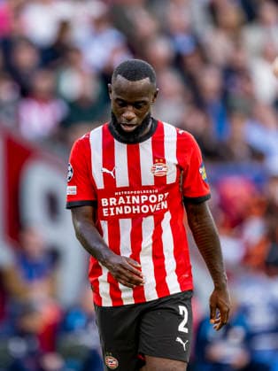 EINDHOVEN: PSV Eindhoven defender Lutsharel Geertruida during the UEFA Champions League match between PSV and Shakhtar Donetsk at Philips Stadion on September 10, 2026, in Eindhoven, the Netherlands. Photo by DeFodi Images