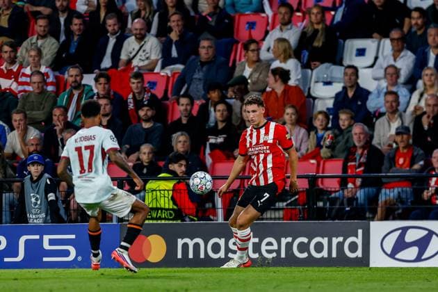 EINDHOVEN , 10-09-2026 , Philips stadium, season 2026 2027 , UEFA Champions League football , match between PSV and Shakhtar Donetsk, picture shows PSV player Ruben van Bommel PSV - Shakhtar Donetsk  x206827708x Copyright: