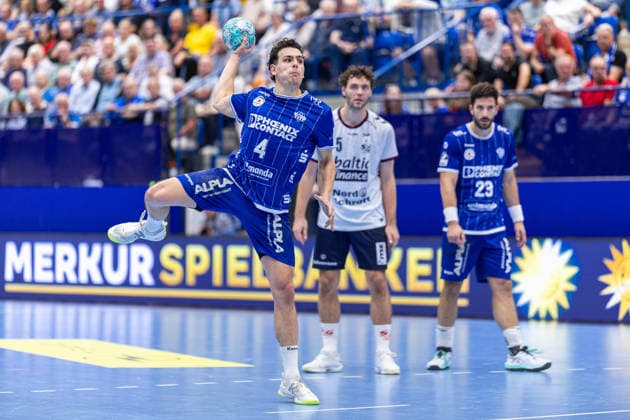 Samuel Zehnder, TBV Lemgo Lippe, 4th in penalty throw percentage (GER), TBV Lemgo Lippe vs. SG Flensburg Handewitt, Handball, 1st Bundesliga, Matchday 4, 2026–2027 season, September 10, 2026 GER, TBV Lemgo Lippe vs. SG Flensburg Handewitt, Handball, 1st Bundesliga, Matchday 4, 2026–2027 season, September 10, 2026 Lemgo Copyright: xEibner-Pressefoto JanxRollingerx EP_JSK