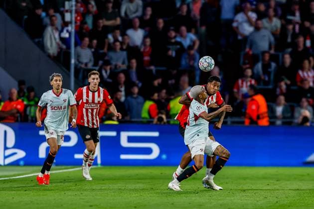 EINDHOVEN , 10-09-2026 , Philips stadium, season 2026 2027 , UEFA Champions League football , match between PSV and Shakhtar Donetsk, picture shows PSV player Ryan Flamingo PSV - Shakhtar Donetsk  x206827861x Copyright:
