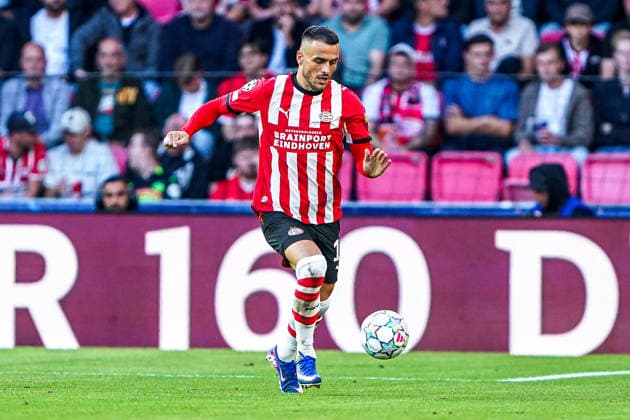 2026-09-10 PSV Eindhoven v Shaktar Donetsk - Champions League EINDHOVEN, NETHERLANDS - SEPTEMBER 10: Filip Kostic of PSV Eindhoven runs with the ball during the Champions League match between PSV Eindhoven and Shaktar Donetsk at Philips Stadion on September 10, 2026 in Eindhoven, Netherlands. Eindhoven Philips Stadion Netherlands Content not available for redistribution in The Netherlands directly or indirectly through any third parties. Copyright: xAndrexWeeningx