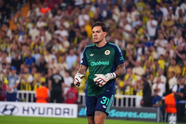 ISTANBUL, TURKEY - SEPTEMBER 10: Goalkeeper Ederson of Fenerbahce SK during the UEFA Champions League 2026 27 first week match between Fenerbahce SK and Roma at Fenerbahce Chobani Stadiumi on September 10, 2026 in Istanbul, Turkey. Istanbul Kadikoy TURKEY Copyright: xSeskimphotox Fenerbahce-Roma-1009 (16)