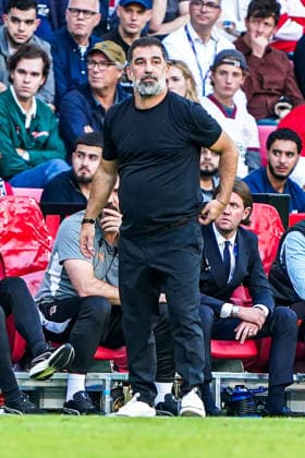 2026-09-10 PSV Eindhoven v Shaktar Donetsk - Champions League EINDHOVEN, NETHERLANDS - SEPTEMBER 10: Arda Turan headcoach of FC Shakhtar Donetsk looks on during the Champions League match between PSV Eindhoven and Shaktar Donetsk at Philips Stadion on September 10, 2026 in Eindhoven, Netherlands. Eindhoven Philips Stadion Netherlands Content not available for redistribution in The Netherlands directly or indirectly through any third parties. Copyright: xAndrexWeeningx