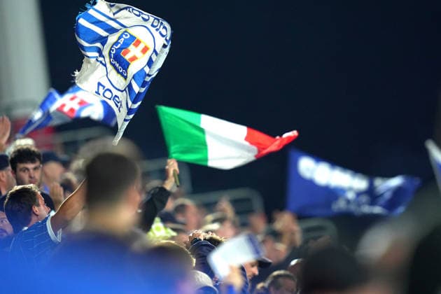 Como™s supporters during the UEFA Champions League football match between Como and RB Leipzig - Champions League 2026 2027 - Giuseppe Sinigallia in Como , north Italy - Thursday , September 10 , 2026. - Soccer  Copyright: xSpada LaPressex