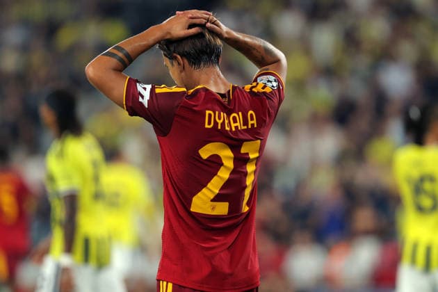 2026-09-10 Fenerbahce SK v AS Roma - UEFA Champions League 2026 27 League Phase MD1 ISTANBUL, TURKEY - SEPTEMBER 10: Paulo Dybala of AS Roma during the UEFA Champions League 2026 27 League Phase MD1 match between Fenerbahce SK and AS Roma at Sukru Saracoglu Stadium on September 10, 2026 in Istanbul, Turkey. (Photo by BSR Agency) Istanbul Turkey Content not available for redistribution in The Netherlands directly or indirectly through any third parties. Copyright: xBSRxAgencyx