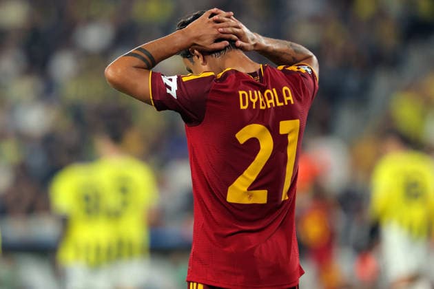 2026-09-10 Fenerbahce SK v AS Roma - UEFA Champions League 2026 27 League Phase MD1 ISTANBUL, TURKEY - SEPTEMBER 10: Paulo Dybala of AS Roma during the UEFA Champions League 2026 27 League Phase MD1 match between Fenerbahce SK and AS Roma at Sukru Saracoglu Stadium on September 10, 2026 in Istanbul, Turkey. (Photo by BSR Agency) Istanbul Turkey Content not available for redistribution in The Netherlands directly or indirectly through any third parties. Copyright: xBSRxAgencyx