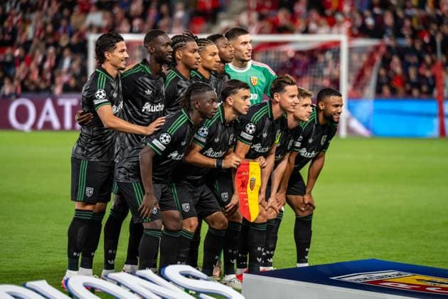 Team RC Lens during UEFA Champions league match, SK Slavia Praha - RC Lens , 10 september 2026, Fortuna Arena, Praha, Czech republic Copyright: xMICHALxFAJT,ZOSPORTU.SKx MAR_1648