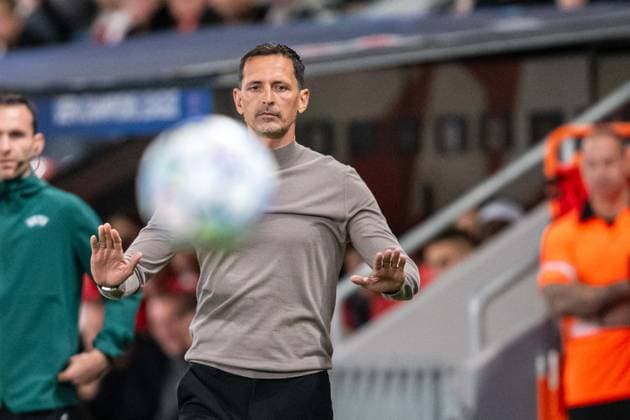 Coach Dino Toppmoller during UEFA Champions league match, SK Slavia Praha - RC Lens , 10 september 2026, Fortuna Arena, Praha, Czech republic Copyright: xMICHALxFAJT,ZOSPORTU.SKx MAJ_3478