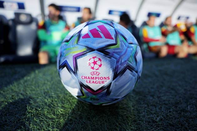2026-09-10 Fenerbahce SK v AS Roma - UEFA Champions League 2026 27 League Phase MD1 ISTANBUL, TURKEY - SEPTEMBER 10: UEFA Champions League ball by adidas during the UEFA Champions League 2026 27 League Phase MD1 match between Fenerbahce SK and AS Roma at Sukru Saracoglu Stadium on September 10, 2026 in Istanbul, Turkey. (Photo by BSR Agency) Istanbul Turkey Content not available for redistribution in The Netherlands directly or indirectly through any third parties. Copyright: xBSRxAgencyx