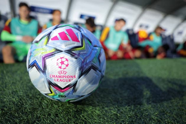 2026-09-10 Fenerbahce SK v AS Roma - UEFA Champions League 2026 27 League Phase MD1 ISTANBUL, TURKEY - SEPTEMBER 10: UEFA Champions League ball by adidas during the UEFA Champions League 2026 27 League Phase MD1 match between Fenerbahce SK and AS Roma at Sukru Saracoglu Stadium on September 10, 2026 in Istanbul, Turkey. (Photo by BSR Agency) Istanbul Turkey Content not available for redistribution in The Netherlands directly or indirectly through any third parties. Copyright: xBSRxAgencyx