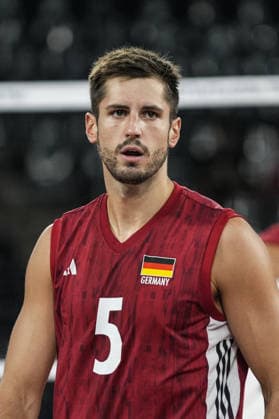 Turkiye v Germany - CEV EuroVolley 2026 Men CLUJ-NAPOCA, ROMANIA - SEPTEMBER 10: Moritz Reichert of Germany in action during of the CEV EuroVolley 2026 match between Turkiye and Germany at the BTarena in Cluj-Napoca, Romania, on September 10, 2026. Osmancan Gurdogan Anadolu Cluj-Napoca Romania. Editorial use only. Please get in touch for any other usage.  Copyright: x2026xAnadoluxOsmancanxGurdoganx