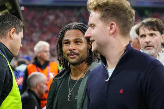 Serge Gnabry (injured), FC Bayern Munich, 07, GER, FC Bayern Munich vs. FK Bodo Glimt, Soccer, UEFA Champions League, Group Stage, Matchday 1, 2026–2027 Season, September 10, 2026, GER, FC Bayern Munich vs. FK Bodo Glimt, Soccer, UEFA Champions League, Group Stage, Matchday 1, 2026–2027 Season, September 10, 2026, Munich Copyright: xEibner-Pressefoto JennixMaulx EP_JML
