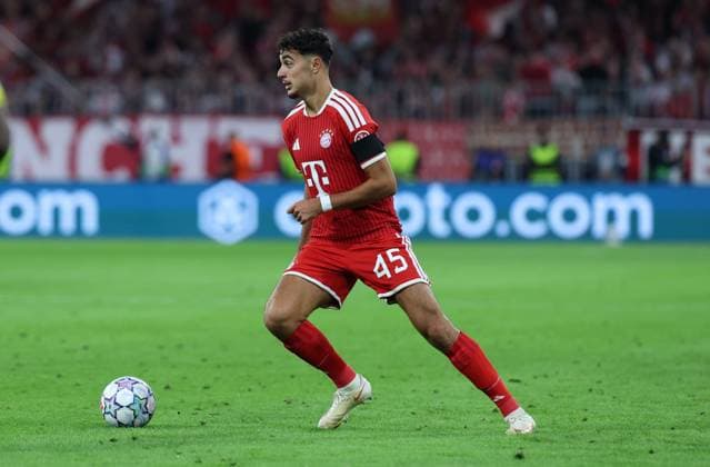 September 10, 2026, GER, Soccer, Men s, UEFA Champions League, Group Stage, 2026–2027 Season, Matchday 1, FC Bayern Munich vs. FK Bodo Glimt, Individual Play, Full-Body Shot, Isolated Figure, Aleksandar Pavlovic, FC Bayern Munich, 45, Munich, Allianz Arena, Bayern, Germany Copyright: xNordphoto Schneiderx
