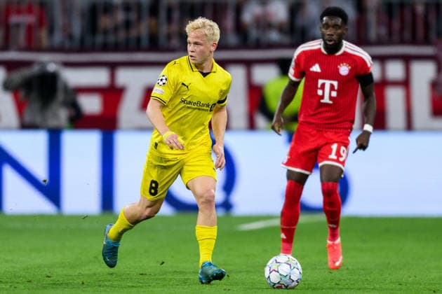 September 10, 2026: Sondre Auklend of Bodo Glimt during the UEFA Champions League soccer match between Bayern Munich and Bodo Glimt on September 10, 2026 in Munich. Photo by Marius Simensen, BILDBYRAN COP 238 MM0073 bbeng football soccer UEFA Champions League Bodo Glimt Bayern Munich  Copyright: MARIUSxSIMENSEN BB260910BB604