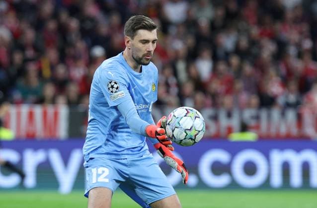 September 10, 2026, Germany, Soccer, Men s, UEFA Champions League, Group Stage, 2026–2027 Season, Matchday 1, FC Bayern Munich vs. FK Bodø Glimt, Goalkeeper Save by Nikita Haikin, FK Bodø Glimt 1–1 Munich, Allianz Arena, Bayern, Germany Copyright: xNordphoto Schneiderx