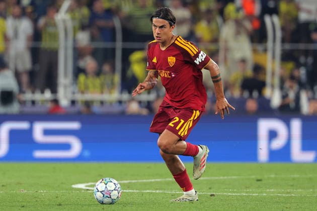 2026-09-10 Fenerbahce SK v AS Roma - UEFA Champions League 2026 27 League Phase MD1 ISTANBUL, TURKEY - SEPTEMBER 10: Paulo Dybala of AS Roma during the UEFA Champions League 2026 27 League Phase MD1 match between Fenerbahce SK and AS Roma at Sukru Saracoglu Stadium on September 10, 2026 in Istanbul, Turkey. (Photo by BSR Agency) Istanbul Turkey Content not available for redistribution in The Netherlands directly or indirectly through any third parties. Copyright: xBSRxAgencyx