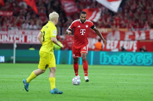 September 10, 2026, GER, Soccer, Men s, UEFA Champions League, Group Stage, 2026–2027 Season, Matchday 1, FC Bayern Munich vs. FK Bodø Glimt, Sondre Auklend (FK Bodø Glimt 08) vs. Jonathan Tah (FC Bayern Munich 04), Munich, Allianz Arena, Bayern, Germany Copyright: xNordphoto Schneiderx