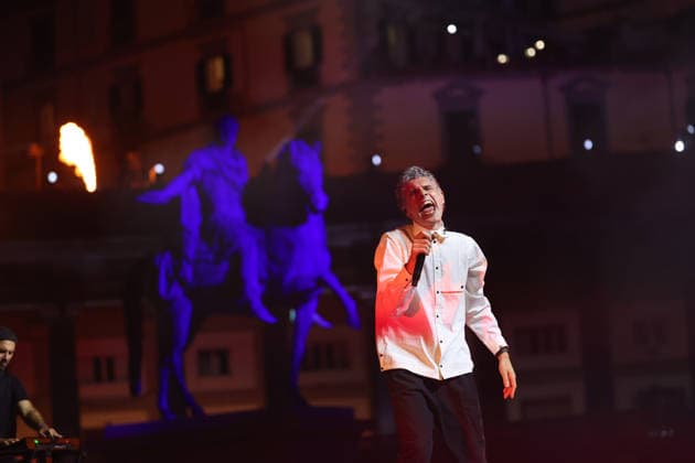 Plunet Funk during the opening match of the CEV Enel Eurovolley 2026, between Italy and Sweden, Piazza del Plebiscito, Naples, September 10, 2026.  Copyright: xAlessandroxGarofalo LaPressex