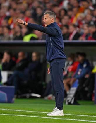 September 10, 2026, Soccer: UEFA Champions League 2026–2027, Matchday 1, FC Bayern Munich vs. FK Bodo Glimt, at the Allianz Arena in Munich, Coach Kjetil Knutsen of FK Bodo Glimt gestures