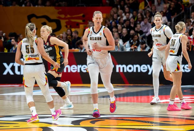 Belgium v Germany: Quarterfinal - FIBA Women s Basketball World Cup Germany 2026 Emma Meesseman plays during the FIBA Women s Basketball World Cup 2026 quarter-finals match between Belgium and Germany in Berlin, Germany, on September 10, 2026. Berlin Germany  Copyright: xMarcinxGolbax originalFilename:golba-belgiumv260910_nptsr.jpg