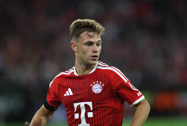 Soccer, Men s, Champions League, 2026–2027 Season, FC Bayern Munich vs. FK Bodø Glimt, Matchday 1, Allianz Arena, Joshua Kimmich, FC Bayern Munich, Head, Upper Body