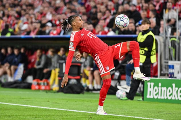 MUNICH, GERMANY; 10. SEPTEMBER: with Ball Luis DIAZ (FC Bayern Munich 14) during the Champions League Match between FC Bayern Muenchen vs. FK Bodo Glimt at Matchday 1 at Allianz Arena Copyright: xBEAUTIFULxSPORTS Goldbergx