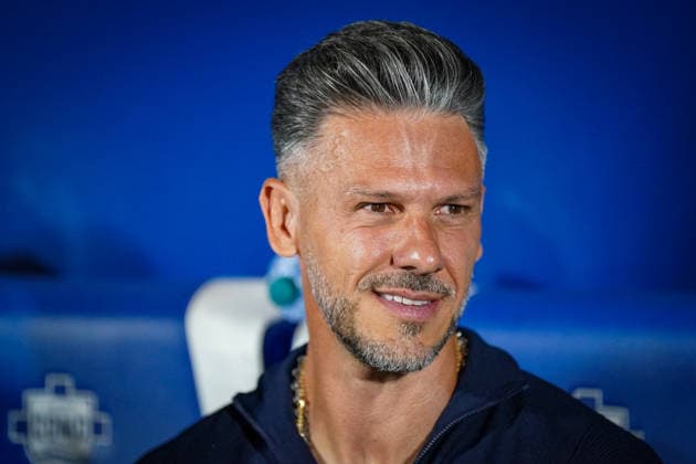 Italy Soccer UEFA Champions League 2026–2027, Matchday 1: Como 1907 vs. RB Leipzig; Giuseppe Sinigaglia (Como) and Martin Demichelis (RB Leipzig Coach); Facial Expressions, Emotions Copyright: xJOERANxSTEINSIEKx