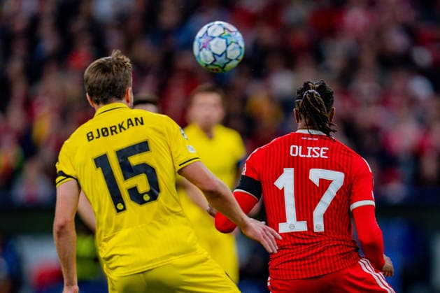 UEFA Champions League, Matchday 1, FC Bayern Munich vs. Bodo Glimt on September 10, 2026: Michael Olise, Fredrik Andre Bjorkan Copyright: xBahhoxKarax