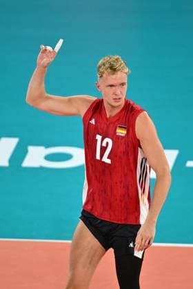 CEV EuroVolley 2026, Turkiye vs Germany , 10 September 2026 Florian Krage of Germany reacts during the CEV EuroVolley 2026 game between Turkiye and Germany, in Cluj Napoca, Romania, 10 September 2026. Alex Nicodim Imago Images Copyright: xAlexxNicodimx