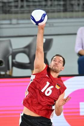 CEV EuroVolley 2026, Turkiye vs Germany , 10 September 2026 Tim Peter of Germany plays during the CEV EuroVolley 2026 game between Turkiye and Germany, in Cluj Napoca, Romania, 10 September 2026. Alex Nicodim Imago Images Copyright: xAlexxNicodimx