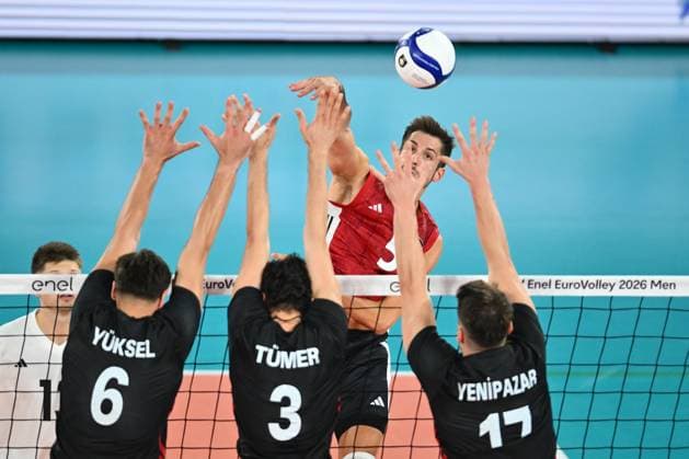 CEV EuroVolley 2026, Turkiye vs Germany , 10 September 2026 Moritz Reichert of Germany plays during the CEV EuroVolley 2026 game between Turkiye and Germany, in Cluj Napoca, Romania, 10 September 2026. Alex Nicodim Imago Images Copyright: xAlexxNicodimx