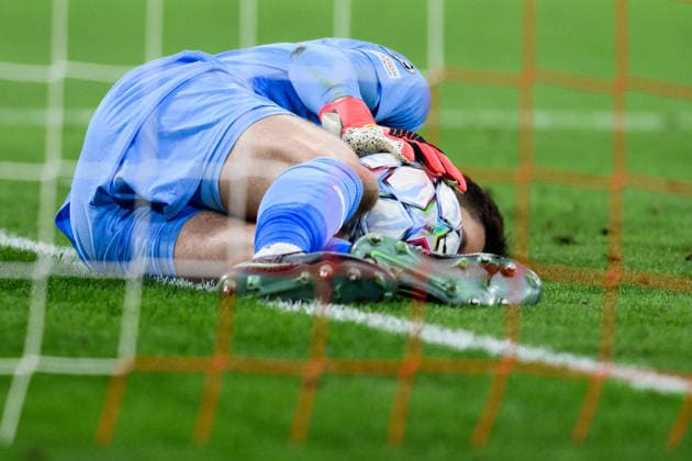September 10, 2026: Goalkeeper Nikita Haikin of Bodo Glimt during the UEFA Champions League soccer match between Bayern Munich and Bodo Glimt on September 10, 2026 in Munich. Photo by Marius Simensen, BILDBYRAN COP 238 MM0073 bbeng football soccer UEFA Champions League Bodo Glimt Bayern Munich  Copyright: MARIUSxSIMENSEN BB260910BB700