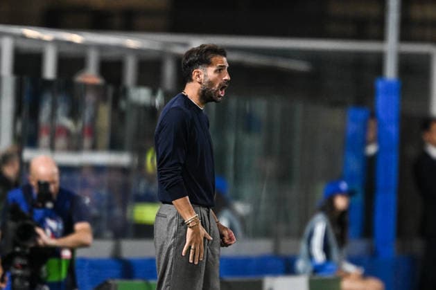 Cesc FÃ bregas, Head Coach of Calcio Como, react during the UEFA Champions League stage match Phase MD1 between Calcio Como and RB Leipzig at the Giuseppe Sinigaglia stadium in Como, north Italy -September 10, 2026 - Soccer.  Copyright: xTizianoxBallabio LaPressex