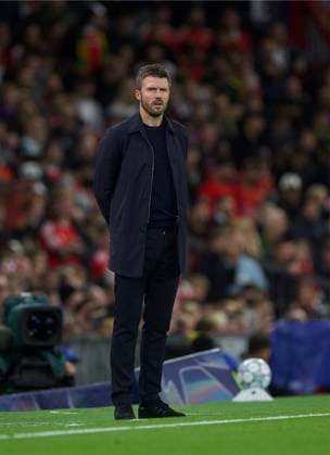 RECORD DATE NOT STATED Football - UEFA Champions League - Manchester United, ManU FC v Sabah FC MANCHESTER, ENGLAND - Thursday, September 10, 2026: Manchester United s head coach Michael Carrick during the UEFA Champions League 2026 27 League Phase MD1 match between Manchester United FC and Sabah FC at Old Trafford. (Photo by David Rawcliffe Propaganda) MANCHESTER Old Trafford GREATER MANCHESTER ENGLAND  Copyright: xDavidxRawcliffex 2026-09-10-Man_Utd_v_Sabah-027