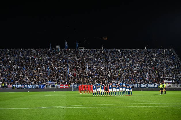 General view of Giuseppe Sinigaglia stadium in Como during the UEFA Champions League stage match Phase MD1 between Calcio Como and RB Leipzig at the Giuseppe Sinigaglia stadium in Como, north Italy -September 10, 2026 - Soccer.  Copyright: xTizianoxBallabio LaPressex
