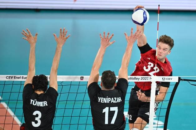 CEV EuroVolley 2026, Turkiye vs Germany , 10 September 2026 Theo Mohwinkel of Germany plays during the CEV EuroVolley 2026 game between Turkiye and Germany, in Cluj Napoca, Romania, 10 September 2026. Alex Nicodim Imago Images Copyright: xAlexxNicodimx