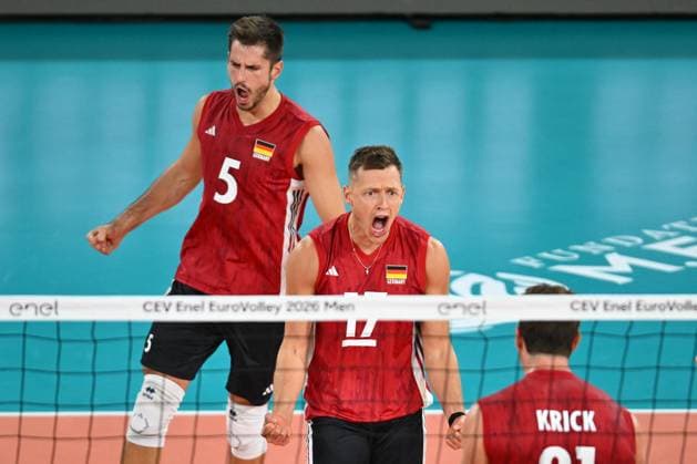 CEV EuroVolley 2026, Turkiye vs Germany , 10 September 2026 Jan Zimmermann of Germany plays during the CEV EuroVolley 2026 game between Turkiye and Germany, in Cluj Napoca, Romania, 10 September 2026. Alex Nicodim Imago Images Copyright: xAlexxNicodimx