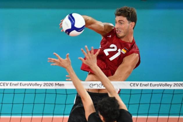 CEV EuroVolley 2026, Turkiye vs Germany , 10 September 2026 Tobias Krick of Germany plays during the CEV EuroVolley 2026 game between Turkiye and Germany, in Cluj Napoca, Romania, 10 September 2026. Alex Nicodim Imago Images Copyright: xAlexxNicodimx