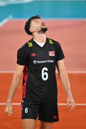 Turkiye v Germany - CEV EuroVolley 2026 Men CLUJ-NAPOCA, ROMANIA - SEPTEMBER 10: Gokcen Yuksel of Turkiye gestures during the CEV EuroVolley 2026 match between Turkiye and Germany at the BTarena in Cluj-Napoca, Romania, on September 10, 2026. Alex Nicodim Anadolu Cluj - Napoca Romania. Editorial use only. Please get in touch for any other usage.  Copyright: x2026xAnadoluxAlexxNicodimx