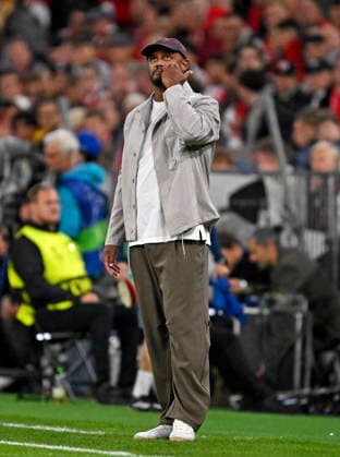 September 10, 2026, Soccer: UEFA Champions League 2026–2027, Matchday 1, FC Bayern Munich vs. FK Bodo Glimt, at the Allianz Arena in Munich; Coach Vincent Kompany of FC Bayern Munich looks pensive