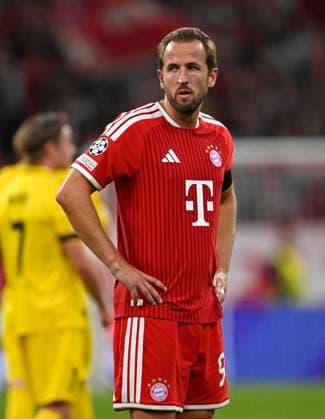 September 10, 2026, Soccer: UEFA Champions League 2026–2027, Matchday 1, FC Bayern Munich vs. FK Bodo Glimt, at the Allianz Arena in Munich; Harry Kane of FC Bayern Munich looks pensive