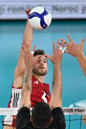 CEV EuroVolley 2026, Turkiye vs Germany , 10 September 2026 Moritz Reichert of Germany plays during the CEV EuroVolley 2026 game between Turkiye and Germany, in Cluj Napoca, Romania, 10 September 2026. Alex Nicodim Imago Images Copyright: xAlexxNicodimx