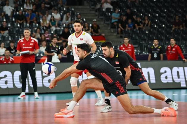 Turkiye v Germany - CEV EuroVolley 2026 Men CLUJ-NAPOCA, ROMANIA - SEPTEMBER 10: Gokcen Yuksel of Turkiye in action during the CEV EuroVolley 2026 match between Turkiye and Germany at the BTarena in Cluj-Napoca, Romania, on September 10, 2026. Alex Nicodim Anadolu Cluj-napoca Romania. Editorial use only. Please get in touch for any other usage.  Copyright: x2026xAnadoluxAlexxNicodimx