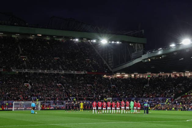 Manchester United, ManU v Sabah FC - UEFA Champions League 2026 27 League Phase MD1 Manchester United and Sabah FK observe a moment of silence for the victims of floods in Nepal before their UEFA Champions League Matchday 1 of 8 match at Old Trafford in Manchester, United Kingdom, on September 10, 2026. Manchester Greater Manchester United Kingdom  Copyright: xNewsxImagesx originalFilename:cosgrove-uefacham260910_npr6x.jpg
