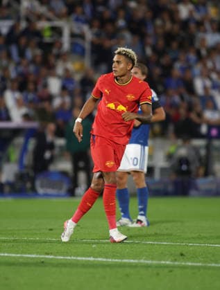 IPA88368790 - Antonio Nusa of RB Leipzig during the UEFA Champions League 2026 27 soccer match between Como 1907 and RB Leipzig on September 10, 2026, at Giuseppe Sinigaglia Stadium in Como, Italy. Photo by Nderim KACELI  Copyright: xNderimxKaceli IPAxSportx xx IPA88368790