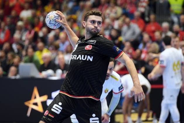 Florian Drosten of MT Melsungen 18 taking a shot, GER, MT Melsungen HC vs. Vardar Skopje 1961 MKD, Handball, Men s Champions League, Group Matches, 2026–2027 Season, September 10, 2026, GER, MT Melsungen HC Vardar Skopje, Handball, Men’s Champions League, Group Match, 2026–2027 Season, September 10, 2026, Kassel Copyright: xEibner-Pressefotox xRolandxSippelx EP_RSL
